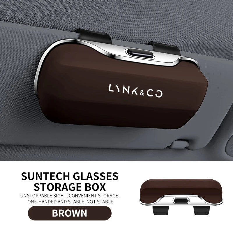 For Lynk & Co 01, 08, 03, 09, 02 EM-P, 5, 05, 06 Z20, Z10 vehicles. Sunshade, sunglasses, car-mounted eyeglass case.