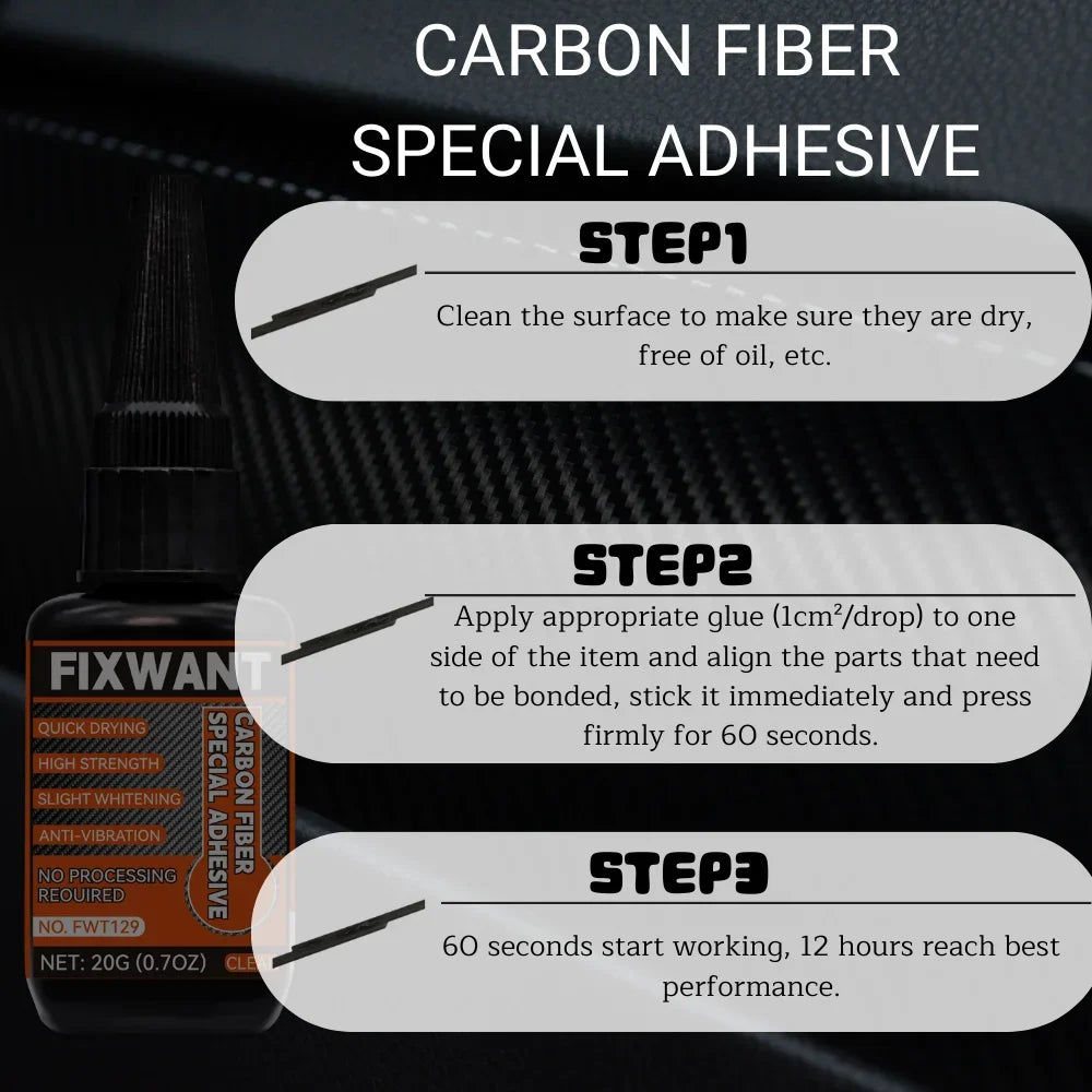 Professional Carbon Fiber Adhesive for Badminton Racket Repair and Phone Case Fixing