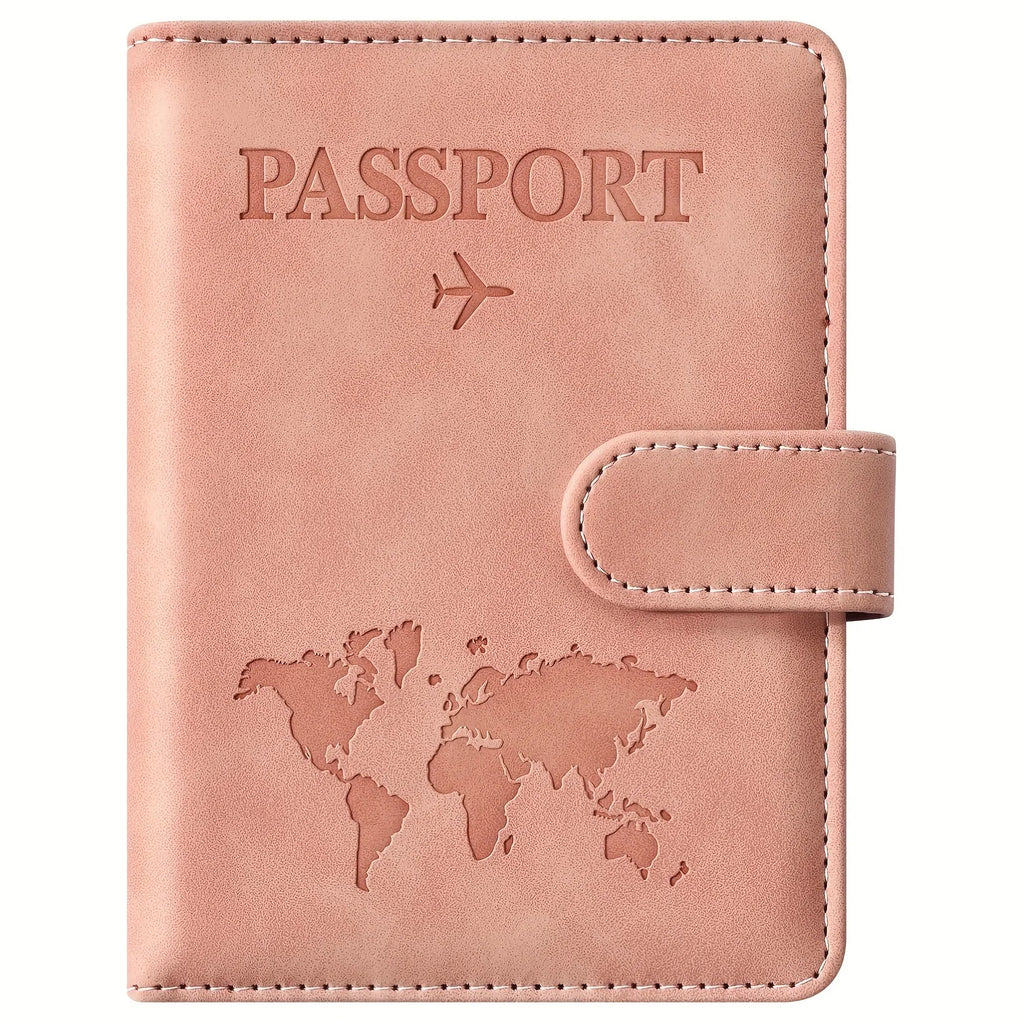 Passport Holder, Passport Cover with Credit Card Slot and Boarding Pass Slot Combo, Passport Wallet Case Book Travel Must Have,