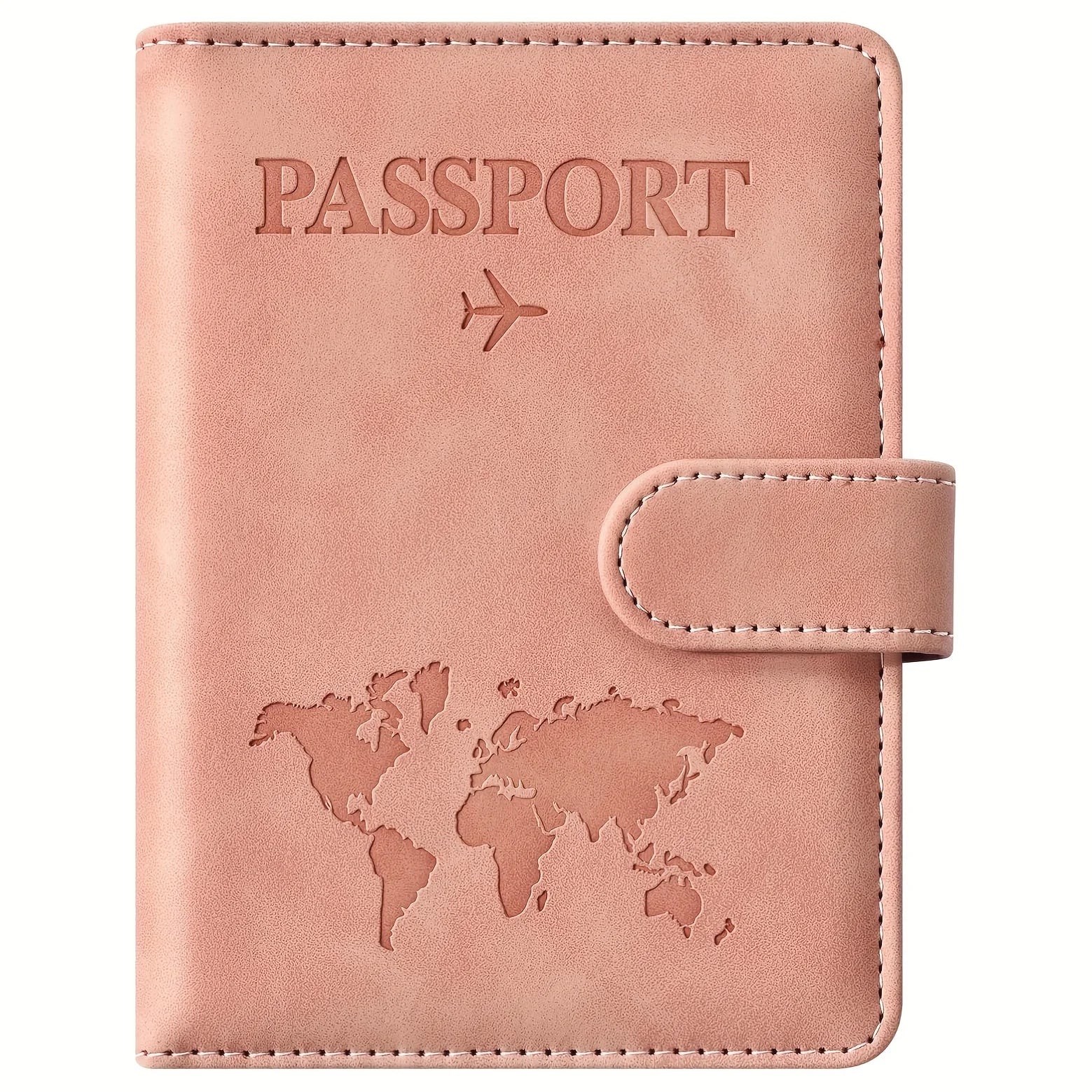 Passport Holder, Passport Cover with Credit Card Slot and Boarding Pass Slot Combo, Passport Wallet Case Book Travel Must Have,