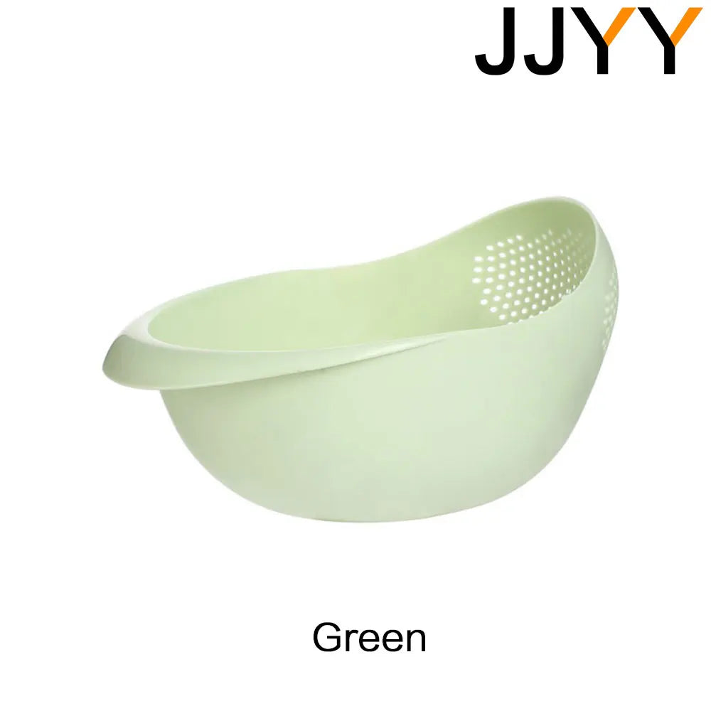 JJYY Rice Sieve Plastic Colander Sieve Rice Washing Filter Strainer Basket Kitchen Tools Food Beans Sieve Fruit Bowl Drainer