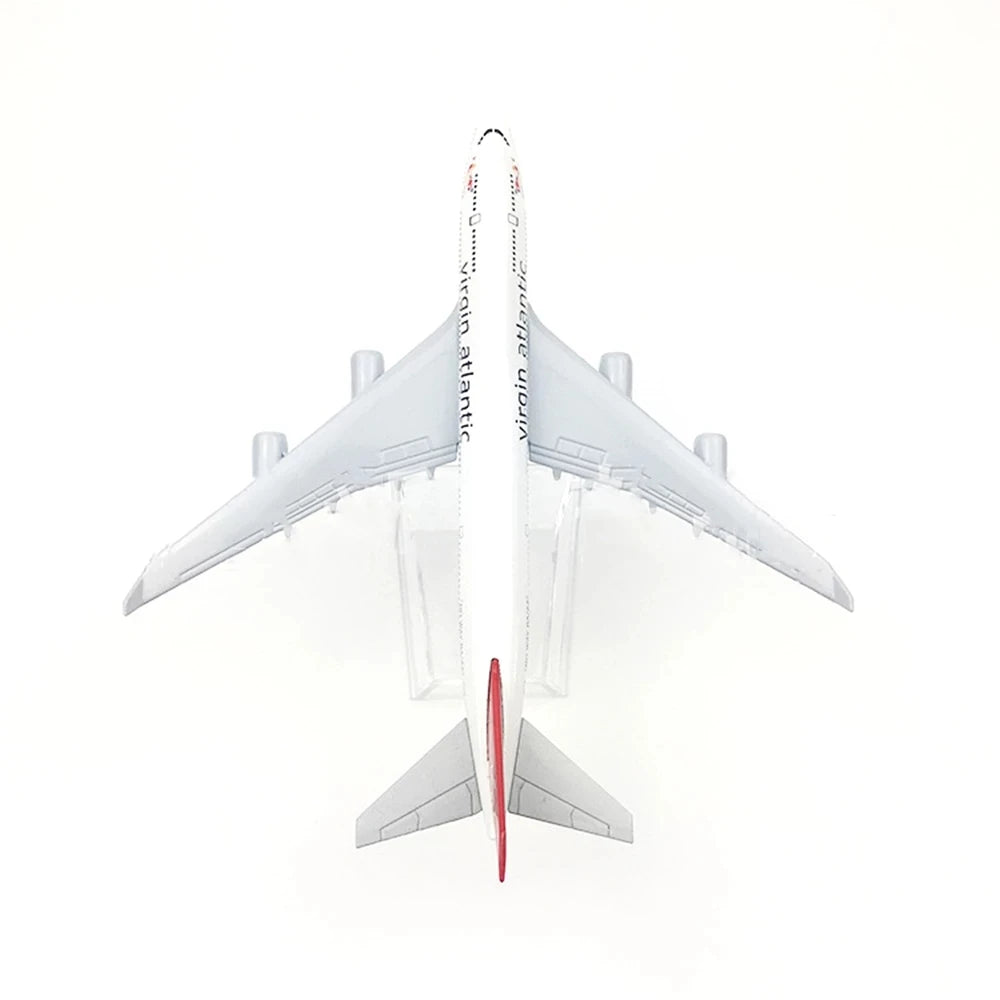 16CM Toy planes B747 British Virgin Atlantic Aircraft Model Passenger Alloy Metal airplane diecast Collectible Gift Display