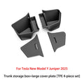FutCarter For Tesla Model Y Juniper 2025+TPE Car Trunk Side Storage Box New Cover Mat Partition Board Stowing Space Decoration