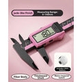 Digital Caliper 150mm Pink Nylon PA66 LCD Display For Jewelry Precision Measuring Tool Home Garden Workshop Equipment