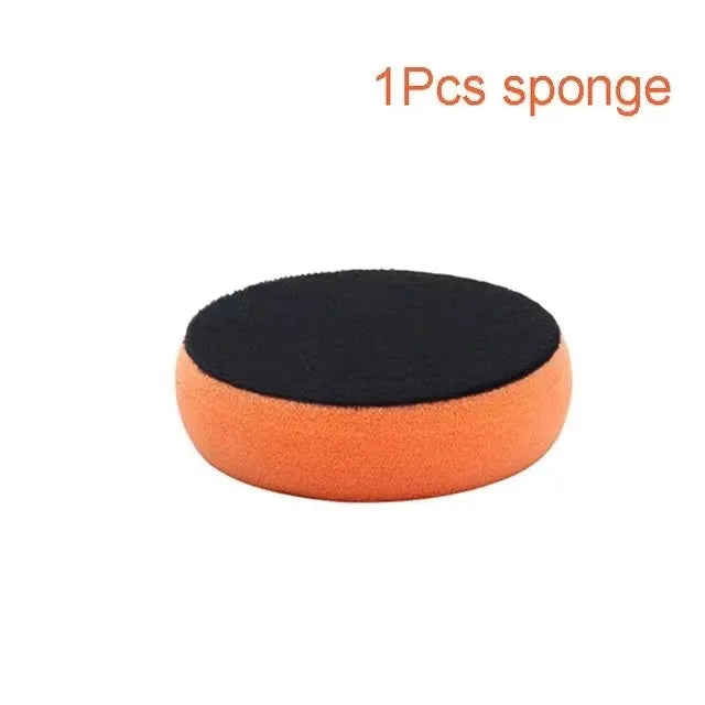 1-6set 4 Inch Car Wax Applicator Pads Set with Red Handle Soft Sponge Applicators Foam Wax Pad for Polishing and Cleaning Cars