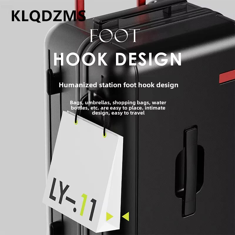 KLQDZMS The New 20-inch Luggage 24"26" Large-capacity Luggage PC Boarding Box Strong and Durable Suitcase with Wheel Suitcase