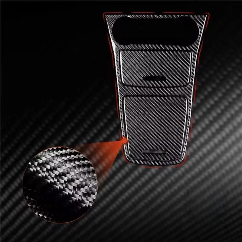 Car Carbon Fiber Center Console Central Storage Box Decoration Sticker For Mercedes-Benz GLA X156 CLA C177