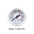 MAIRUIKESI Liquid filled Price Pressure Gauges 40mm(1.5")  Back Connection Stainless Steel Case Brass Joint Water Gas Manometer