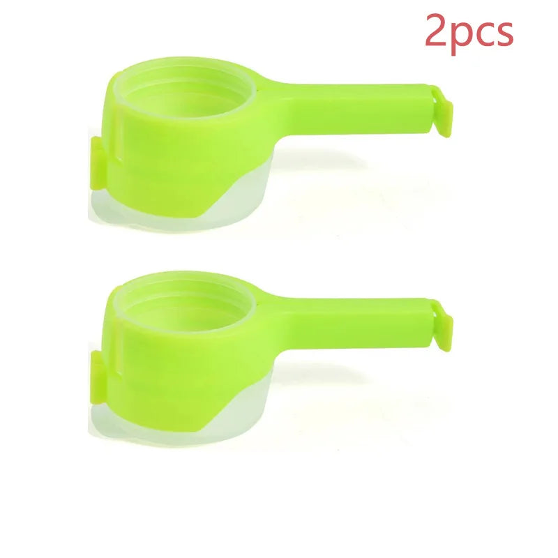 Snack Sealing Clip Fresh Keeping Sealer Clamp Plastic Food Saver Travel Kitchen Gadgets Seal Pour Food Storage Bag Cap Clip