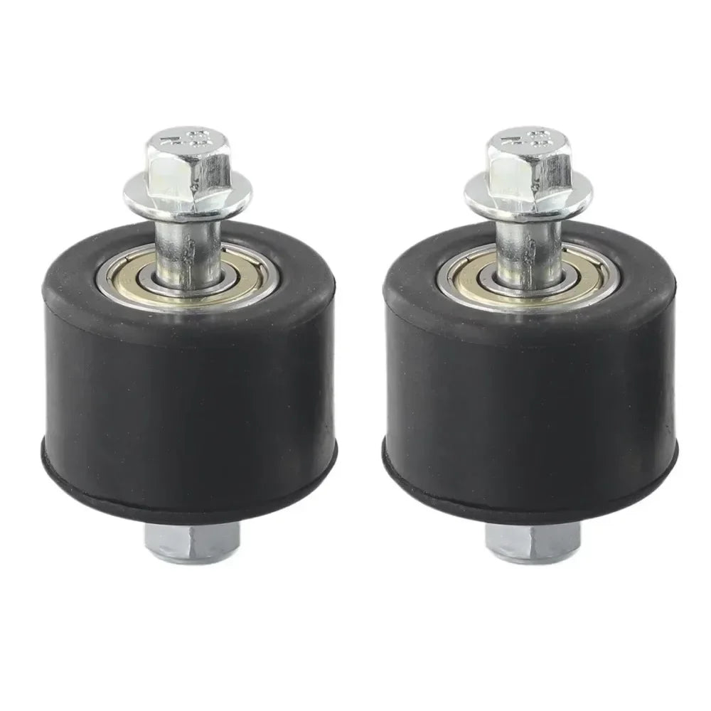 1/2PCS Motorcycle Chain Tensioner Roller Guide 8mm Pulley Wheel Slider With Bolt Gasket For YFZ 350 Car Maintenance Accessories