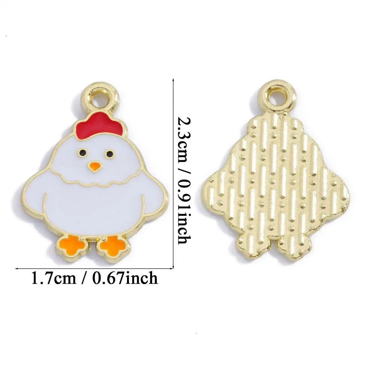 12pcs DIY Jewelry Accessories Drip Oil Cartoon Cute Twelve Zodiac Animals Handmade Material Pendant Pendant Accessories