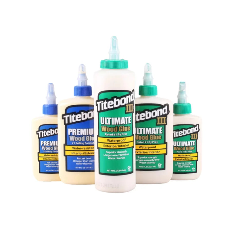 Titebond I II III Wood Glue Professional Strong Bond Adhesive Waterproof Interior Exterior Woodworking Glue