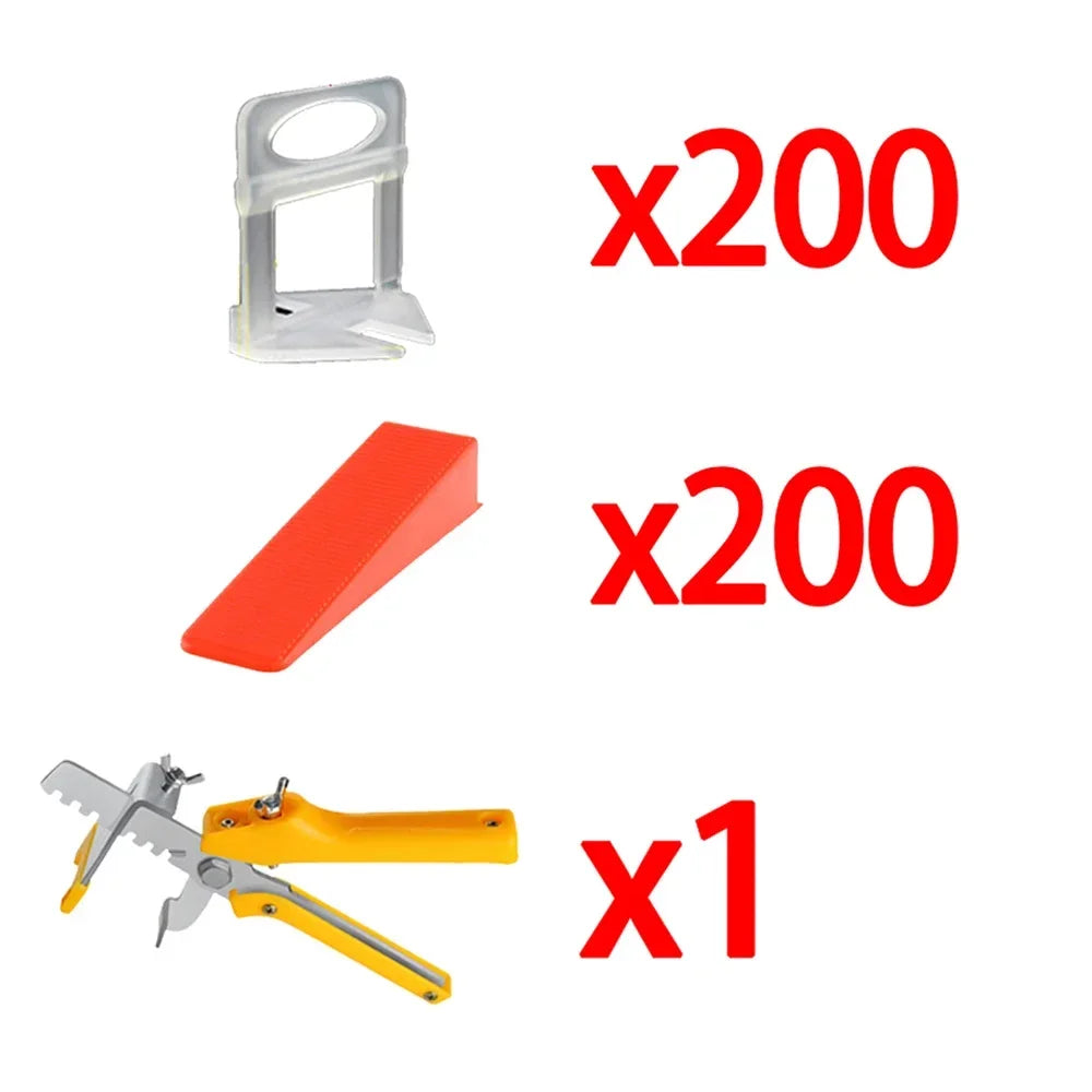 0.35/0.5/1/2/3mm Wall Floor Ceramic Tile Leveling System Clips Wadge Piler Spacer Kit for Tile Laying Construction Tools