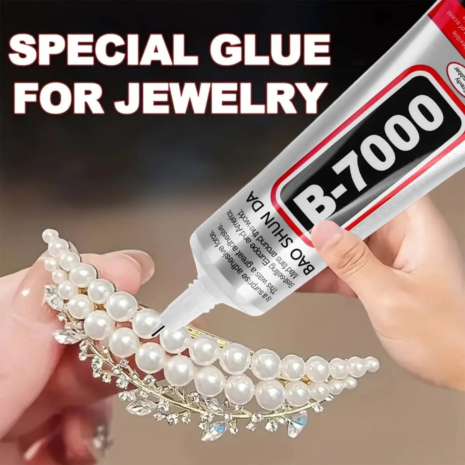 50Pcs 15mL B-7000 Super Glue Safety Materials Epoxy Resin Repair Cell Phone Touch Screen Jewelry Craft Liquid Adhesive.