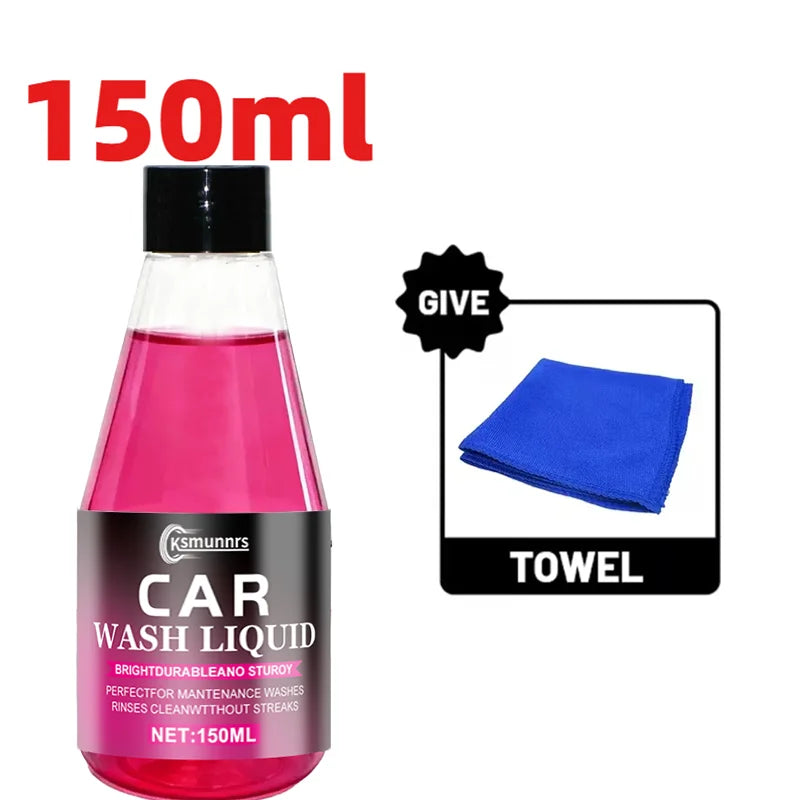 High Foam Car Wash Soap, All-in-One Brightening & Protection. Weak Acid & Alkaline Formula, Pink Foam Wash. Safe for All Car Pai