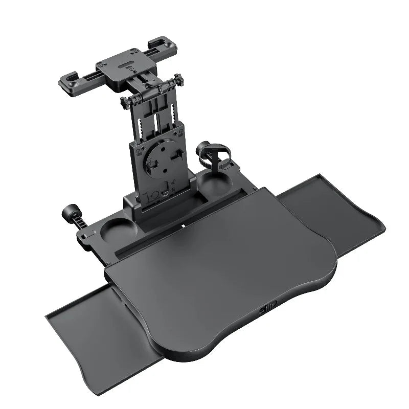 360° Rotating Car Tray Table - ABS Backseat Mount, Laptop & Drink Holder for Road Trips