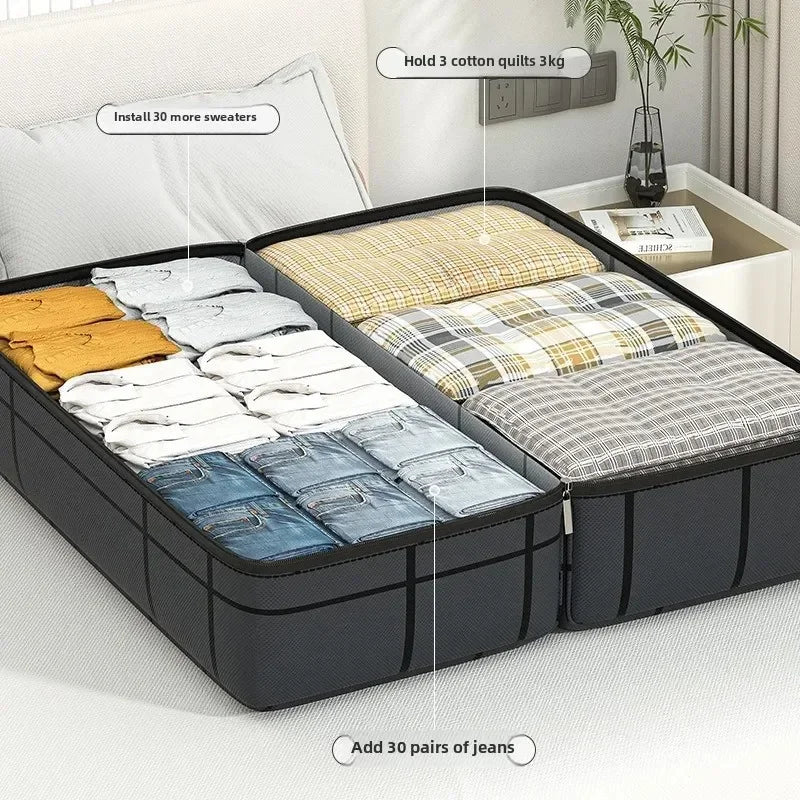 Thickened Waterproof Moving Bag Super Large Capacity Striped Storage for Moving And Traveling Organizer Storage Bag