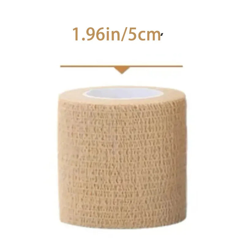 1-10 Rolls Elastic Breathable Medical Adhesive Bandage Self Adhesive Tape Beige Wrap For Wrist Ankle Finger Sports First Aid