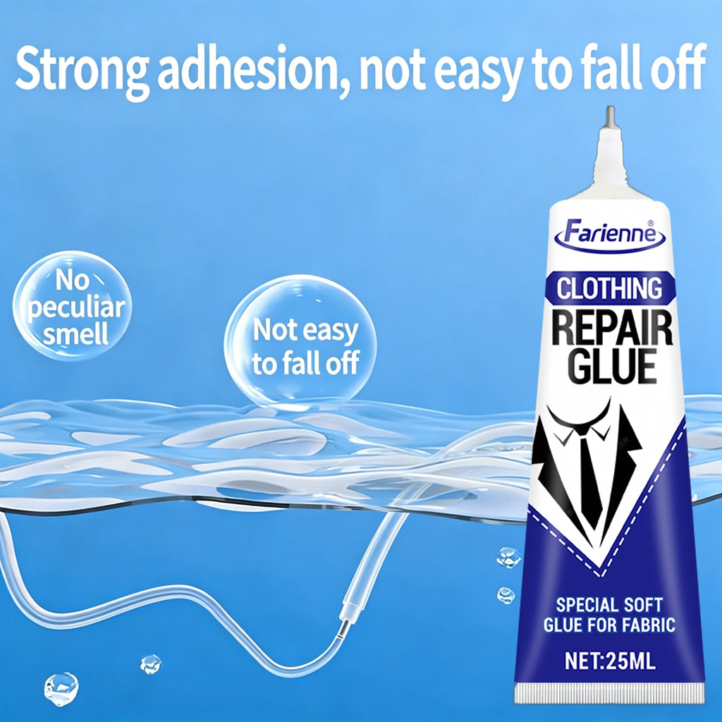 Clothing Rhinestone Glue 30ml Strong Adhesion No Whitening Fabric Repair Glue For Dress Jeans Shoes Non-Toxic