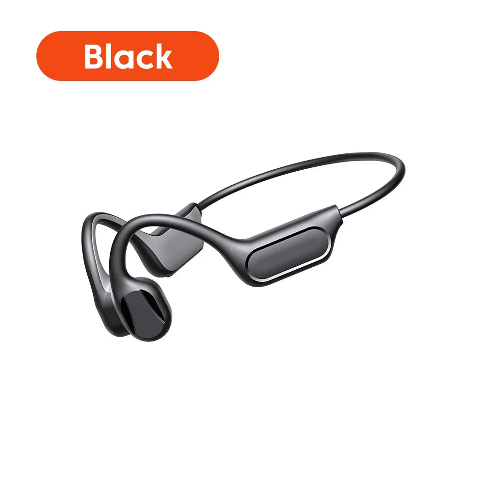 Bone-Conduction Sports Headphones Bluetooth 6.0 Al-Powered Noise Reduction Long Range Hanging Ear Wireless Memory Card Earphones