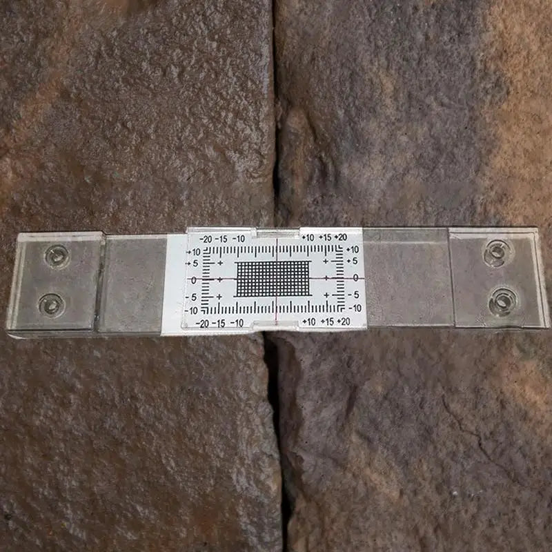 Accurate Crack Monitoring Record Tool Crack Measuring Ruler for Monitoring Wall Deformation Building Wall Standard Crack Monitor