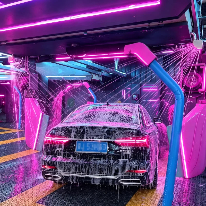 Fully Automatic Touchless Car Wash Machine With High Power Blower, Customized Industrial Washing Equipment
