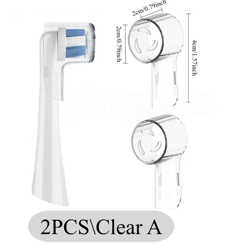 2-8pcs Colorful Toothbrush Dustproof Covers Caps Compatible with Braun Oral B & Io Series Electric Toothbrush Head Protectors