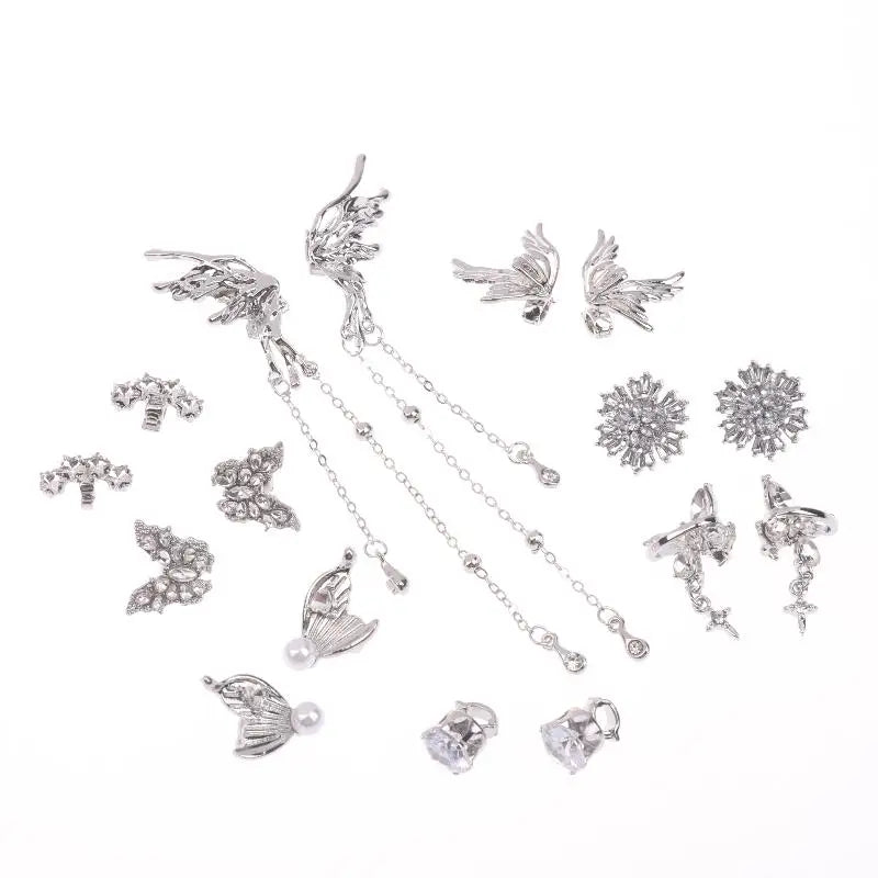 (.) 1Pair DIY Headphone Diameter Buckle Zircon Decorative Headphone Decoration Clip Removable Easy To Install Earbud Accessories