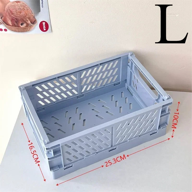 6Color Foldable Storage Baskets Student Desktop Holder Tape Stationery Cosmetic Storage Box Home Office Organizer Container