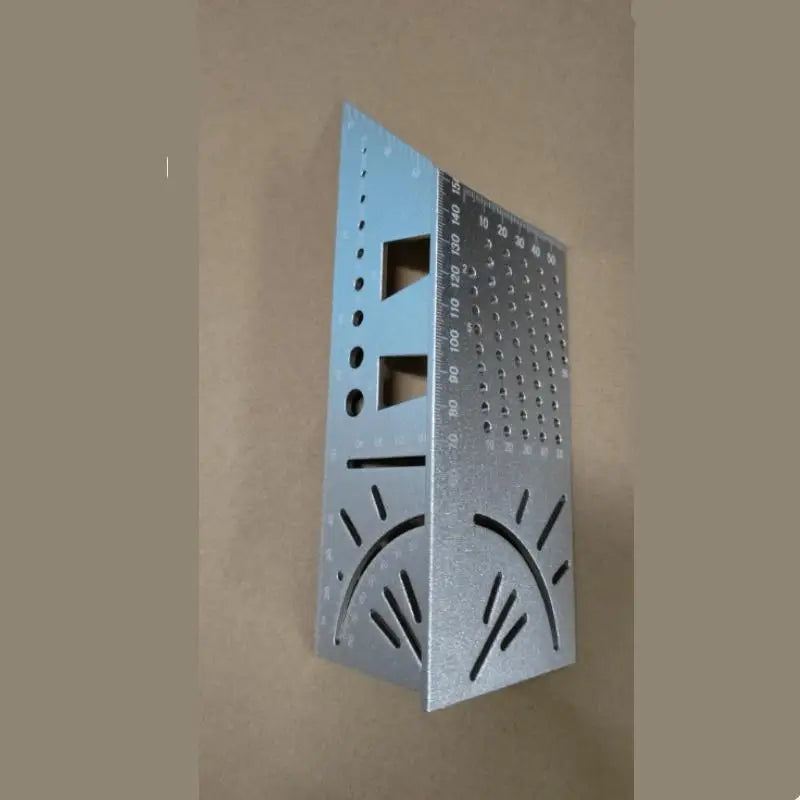 1PC Aluminum Alloy Smooth Carpentry Ruler 3D Mitre Angle Measuring Gauge Square 45 Degree 90 Degree Marking Accurate Measure