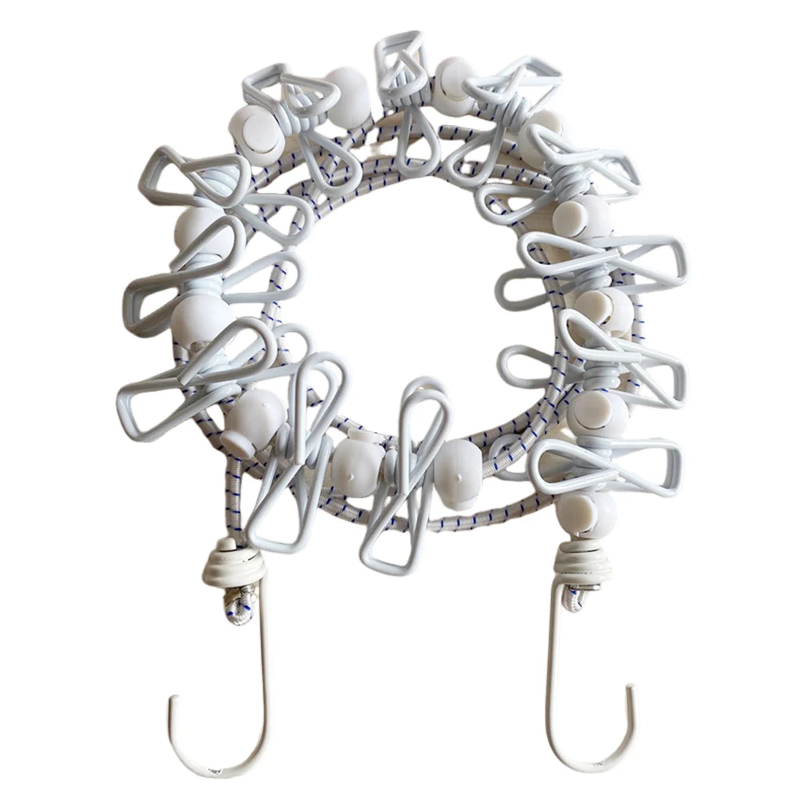 Portable Retractable Non Slip Travel Clothesline With 12 Clips Outdoor Home Travel Clothes Drying Hanging Rope Supplies
