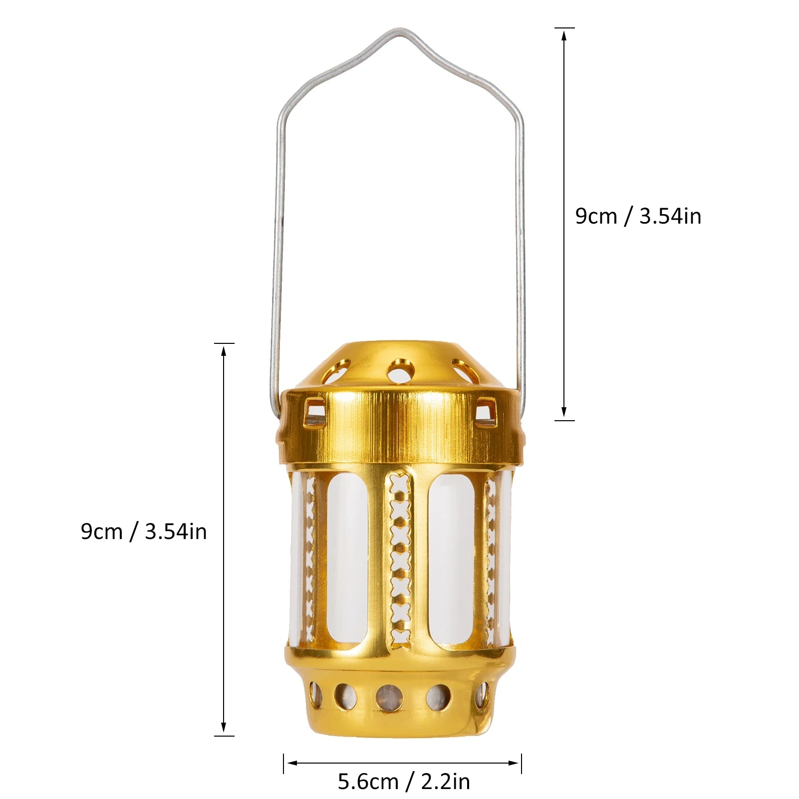 Candle Lanterns Portable Candle Lantern Night Fishing Hanging Outdoor Camping Aluminium Alloy Candle Lamp Outdoor Candle Lantern