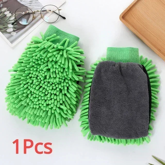 1/5PCS Car Wash Glove Coral Mitt Soft Anti-scratch for Car Wash Multifunction Thick Cleaning Glove Car Wax Detailing Brush