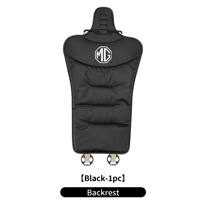 Car Velvet Cushion Leather Backrest Waist Pad Protector Cover Accessories For Morris Garages MG 3 5 6 7 HS ZS GS Hector TF GT ZR