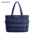 BAGSMART Women's Bag Solid Color Tote Bag Commuting College Padded Shoulder Bag Leisure Simple Female Handbags for Travel