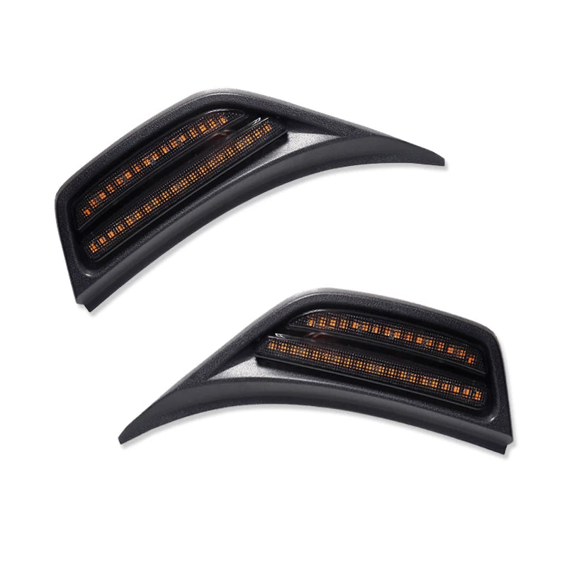 2pcs For 2018-2021 Jeep Wrangler JL JLU For 2020-2021 Gladiator JT Truck Front Fender Side Marker Light Amber Turn Signal Lamp