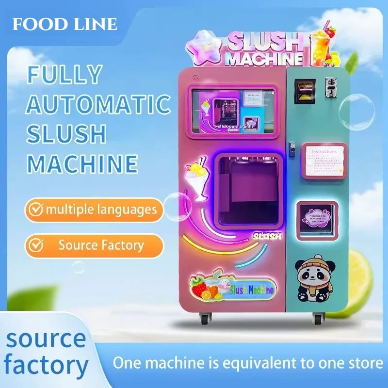 Sweetener Optional Slush Vending Machine Adapt Normal Sugar Syrup And Zero Calorie Sugar Free Base To Make Regular
