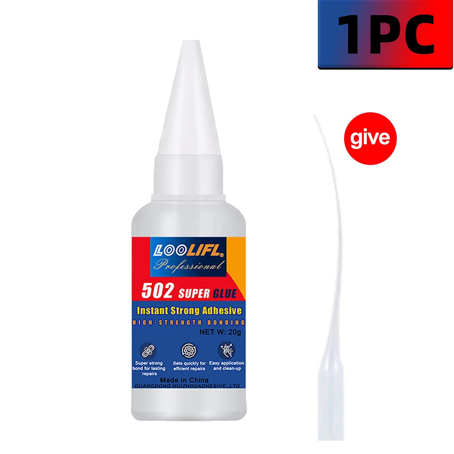 LOOLIFL 1-10 PCS Super glue 502 High Strength Quick-drying Cyanoacrylate Adhesive for leather, rubber, wood, Metal Liquid glue