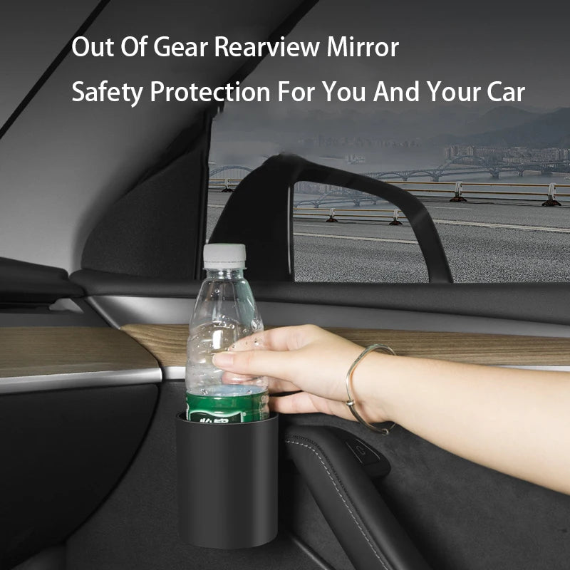 2/4pcs For Tesla Model 3 Y Car Door Cup Holder Cup Storage Box Rack Door Mount Drink Rank Water Bottle Stand Auto Accessories