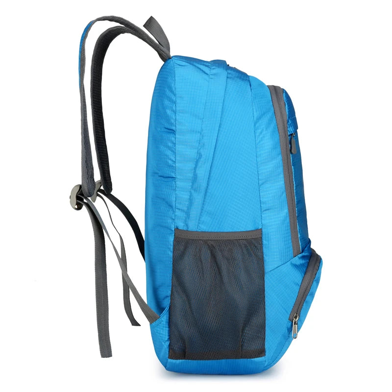 23L Packable Backpack Foldable Ultra Light Outdoor Duffle Bag Big Folding Knapsack Hiking Travel Rucksack Mountaineering Daypack