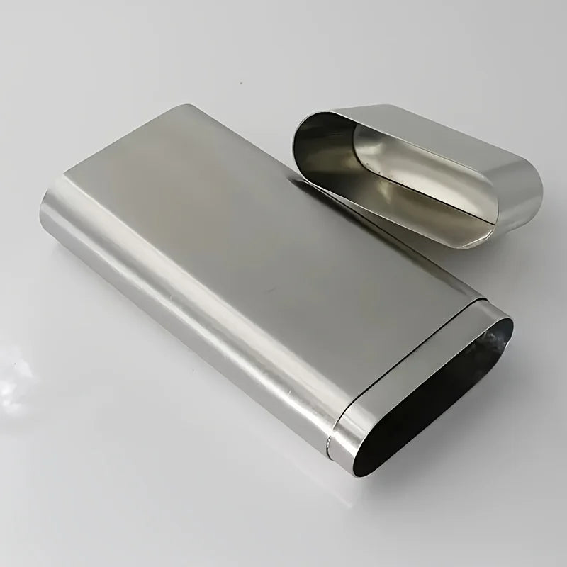 Stainless steel cigar storage tube; moisture-proof tube; three-piece portable cigar pouch; cigar tube; portable metal storage tu