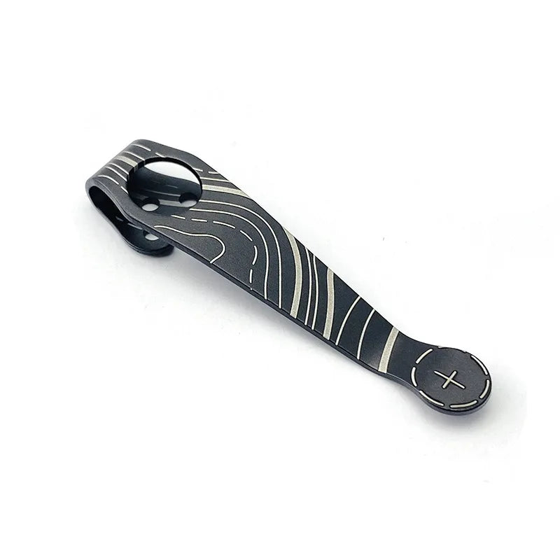 12 Colors Titanium Pocket Clip Back Clamp for Spyderco C81 Paramilitary 2 Endura4 C10 Manix2 C11 Delica4 G10 Police Para3 Knives
