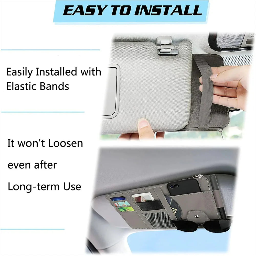 High-end car sun visor storage,large capacity,interior storage,car accessories,for Audi S S4 S5 S6