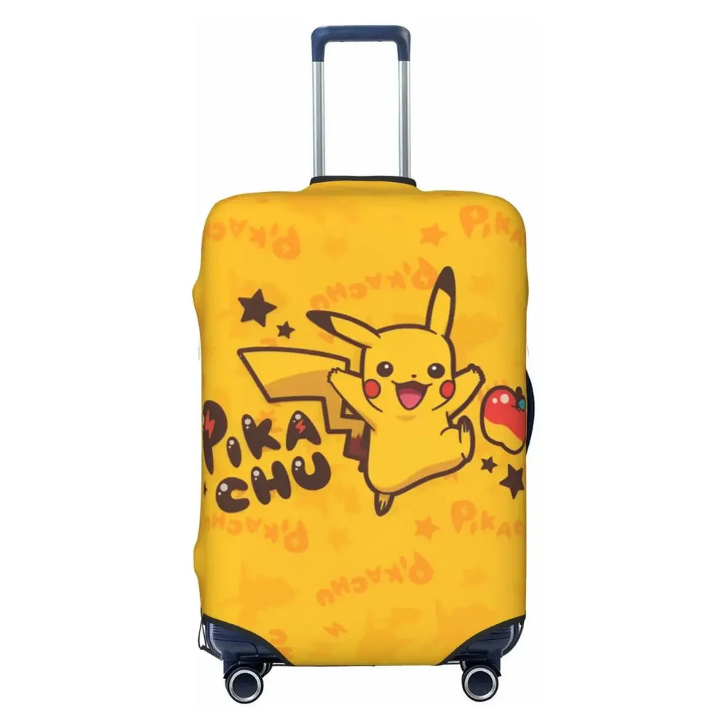 Anti-Scratch Washable Luggage Cover P-Pikachizer High Elasticity Fits 18-32 Inch Suitcases Dustproof For Outdoor Travel Use