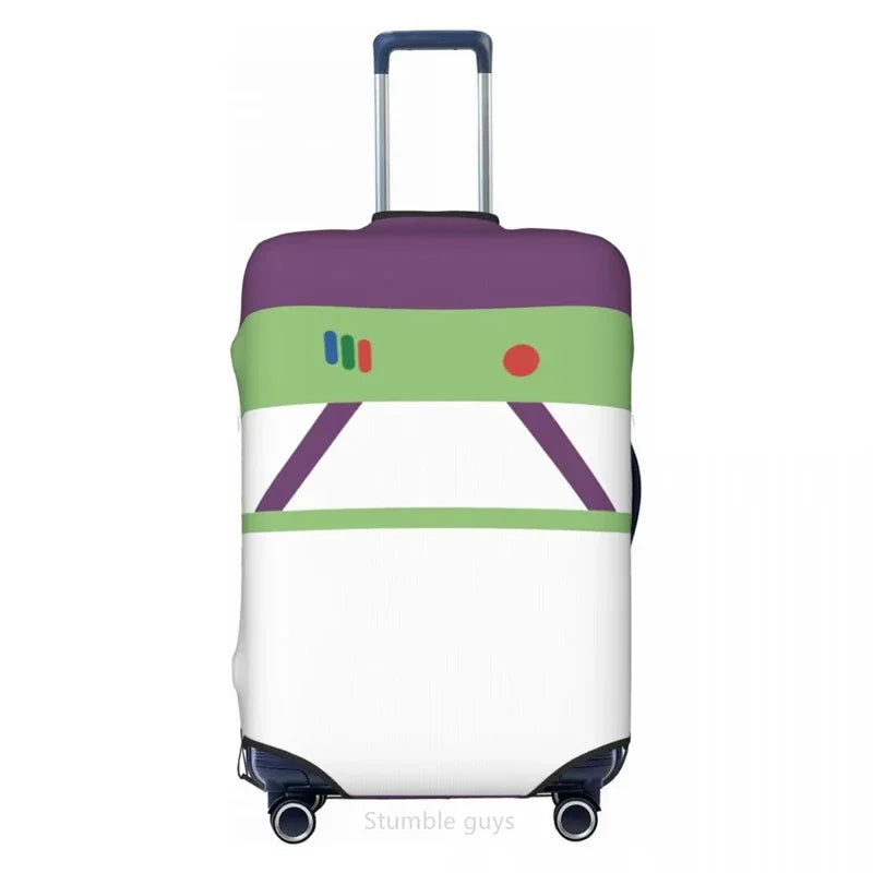 Travel Suitcase Cover Toys Pattern Elastic Material Fits 18-32 Inch Luggage Durable Anti-Scratch Dustproof Washable Protector