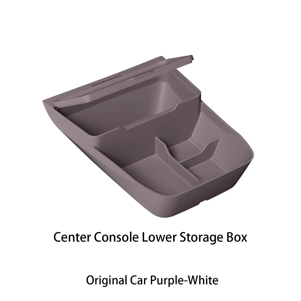 For ZEEKR 7X 2026 The storage box below the center console Double-layer silicone storage box Car interior accessories