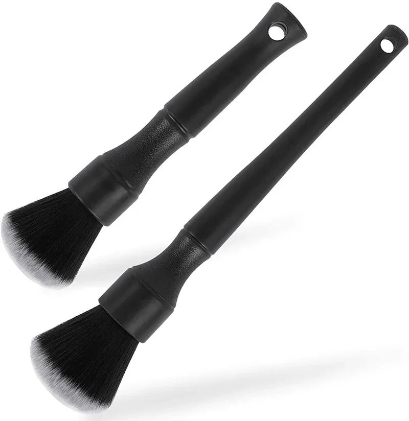 Scratch Free Car Detailing Brush Soft Bristle Ergonomic Handle Auto Interior Clean Tool For Dashboard Air Vent Seat
