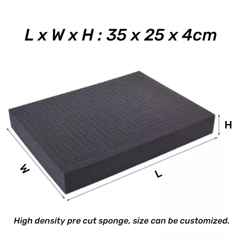 Pre-cutting Foam Insert High Density Pick Pluck Sponge Pick Apart Toolbox Foam Customizable Size Shadow Foams Packaging Supplies