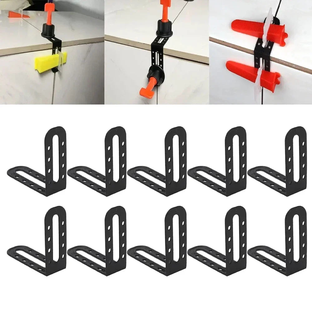 5-200Pcs Tile Leveling System Clips Male Angle for Floor Wall Ceramic Leveler Spacers Locater Adjuster Laying Construction Tools
