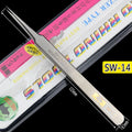 Japan RHINO SW Tweezers Frosted Anti-Magnetic Anti-Acid Slender Pointed Precision Forceps Electronic Components Clamping Tool